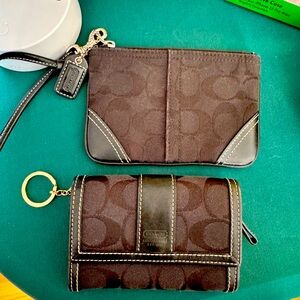 Coach Wristlet and Small Wallet NWOT